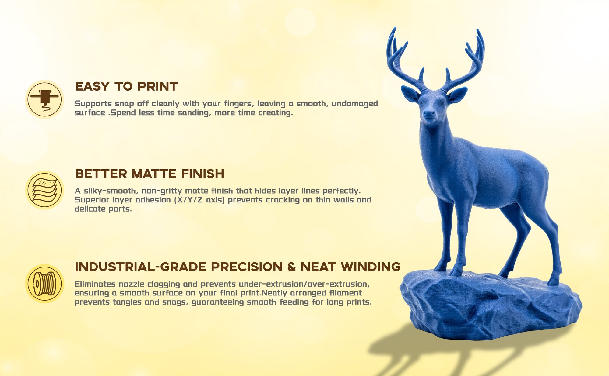 KOSEN PLA-Matte 1.75mm 3D Filament 1KG